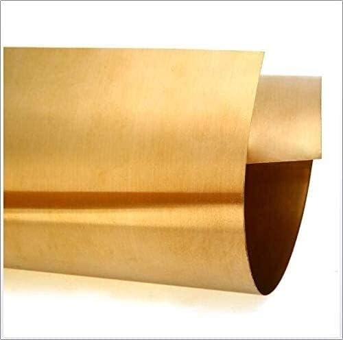 Placa de latão Umky 99,9% de cobre Cu Metal Folha Placa de folha T2 Alta pureza Rolo de papel alumínio, 100x1000 mm, espessura 0,4