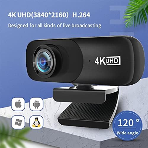 SXYLTNX 4K 38402160 Câmera da web da webcam web com microfone para Computador Live Broadcast Video Calling Conference
