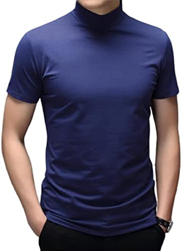 As camisetas de moda de moda rela Bota subdomas de roupa íntima térmica no topo da metade de gola gúmulo de manga curta slim