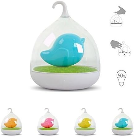 Baby Bird Night Light With USB Charger - Christmas Gift Blue Bird Cage - Ajuda seu bebê a adormecer mais rápido