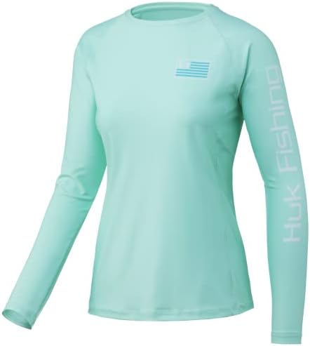 Huk Men's Pursuit Long Sleeve Performance Camisa + Proteção solar