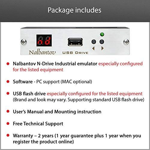 Nalbantov USB Drive emulador N-Drive Industrial para Bridgeport torno EZ Path, Mille Ez Trak DX