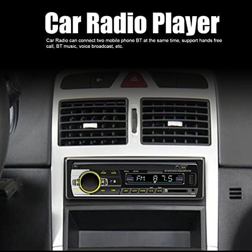 Receptor estéreo de carro multimídia, exibição de LED de controle de voz da Radio AI, Bluetooth Hands Free Calling, Suporte MP3 WMA WAV, USB2.0 CAR MP3 Player Audio Systems