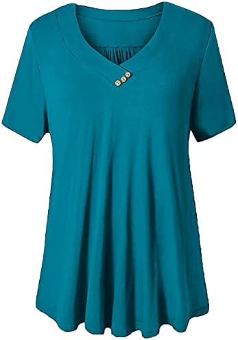 U.Vomade feminino tampa plus size tampas curtas Bloups Flowy Summer Tunic Tops M-4x