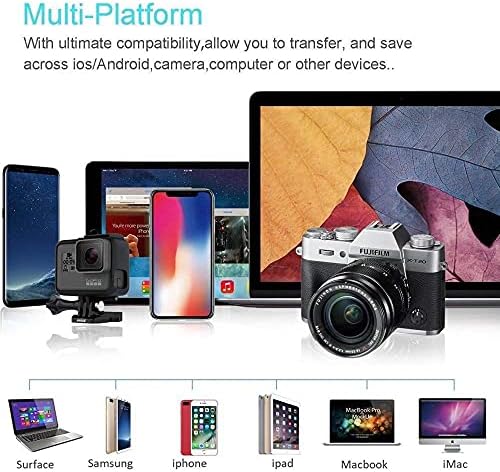 Boxwave gadget compatível com Fujitsu LifeBook U7511 - AllReader SD Card Reader, MicroSD Card Reader SD Compact USB para Fujitsu Lifebook U7511 - Jet Black