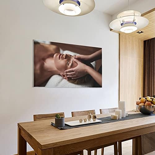 Poster de massagem de spa Salão de parede de salão de parede corporal massagem imagens de tratamento facial Arte da parede