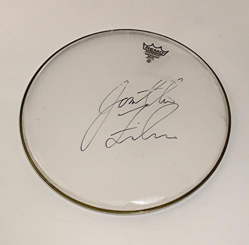 Jon Fishman assinou o Autograph 14 Drumhead com James Spence Carta de Autenticidade JSA Coa - baterista de Phish com Trey Anastasio,