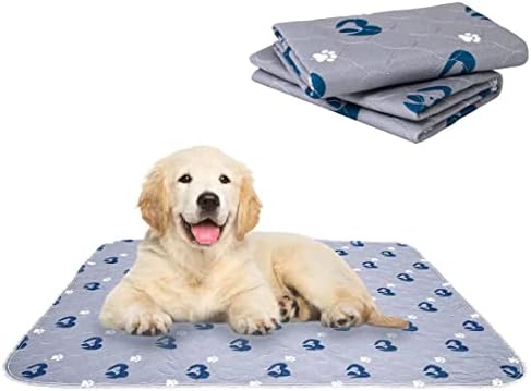 Almofadas de treinamento para animais de estimação reutilizáveis ​​de Lonwin/Puppy Pee Pads/Tapete de Whelping Ultra absorvente/Almofadas