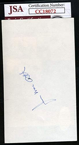 Jim MacArthur Hawaii 5-0 JSA CoA Autograph 3x5 Índice Cartão de Índice assinado