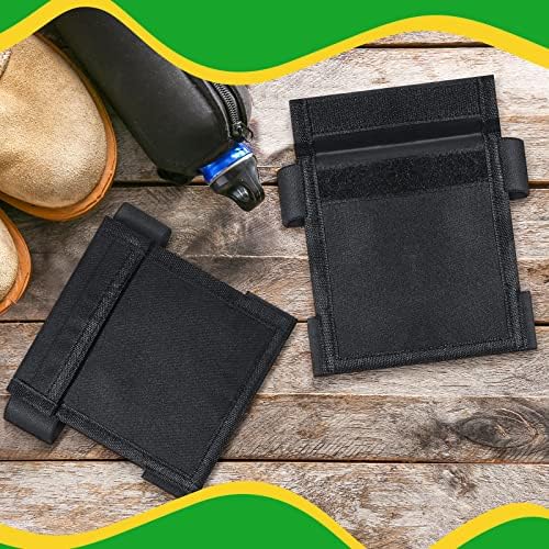 KACCTYEN 2 PCS Segurança Tornozelo Carteira Bolsa de tornozelo preto Carteira furtiva Carteira tática Carteira de nylon