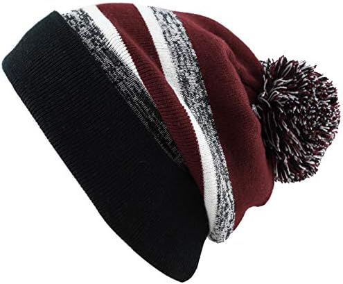 O chapéu depot gorro de inverno manguito pom pom pom malha caveira slouch slouch ski chapéu