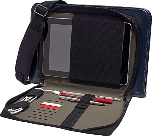 Broonel Blue Leather Laptop Messenger Case - Compatível com Odys WinBook 13