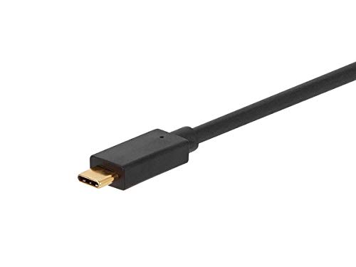 MONOPRICE USB 3.0 TIPO C PARA TIPO -B - 6 pés - preto, disco rígido externo compatível, MacBook Pro, Docking Station