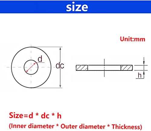 Arruela plana da junta de fibra de aço, isolamento M2 ~ m8, anel de vedação conservante Red Aço de papel Spacer desgaste M2X4X0.5