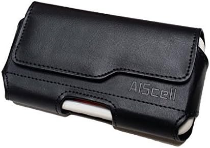 Bolsa de cinto Aiscell para LG Aristo 2 / Tribute HD / Tribute Dynastasty / K8 / K8V ~ Premium Z Conte de bolsa de couro