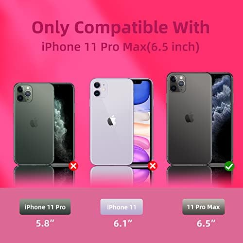 K Tomoto Compatível com iPhone 11 Pro Max Case 6,5 polegadas, proteção de corpo inteiro Líquido de borracha de gel de silicone com