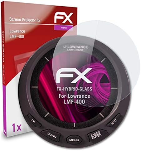 Atfolix Plastic Glass Protective Film Compatível com Protetor de Vidro de Vidro LMF-400 Lowrance, Protetor de tela de