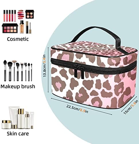 Bolsas de cosméticos para mulheres, bolsas de bolsas de maquiagem de maquiagem de maquiagem Bolsa de maquiagem Girls, Rosa Print