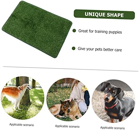 Balacoo 4pcs pet tapet wee almofadas para cães artificial copy puppy treinamento blocos de treinamento adultos gorjeta
