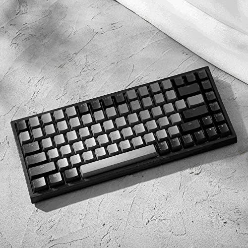 Yunzii KC84 84 Keys Hot Swappable Wired Keyboard com CAPS PBT SUBBED SUBBED CAPS, programável, RGB, NKRO, Tipo C para Win/Mac/Gaming/Typist