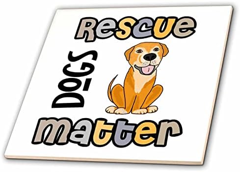3drose fofo engraçado cães de resgate são importantes com labrador mastiff mix mix cães - telhas