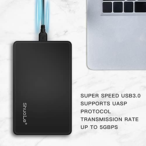 Shuole 2,5 polegadas USB 3.0 SATA HDD Gabinete para 2,5 polegadas 7mm 9,5mm HDD SSD Drive rígido Externo Suporte de caixa