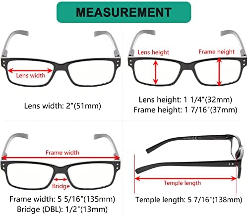 Eyekepper economiza 10% em contas de mola de 5 pacote de pacote de leitura de óculos de leitura para homens e 5 leitores