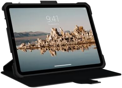 UAG projetado para iPad 10.9 ”10ª geração 2022 Case Metropolis SE Black com suporte ajustável e porta -lápis Roughd Smooth