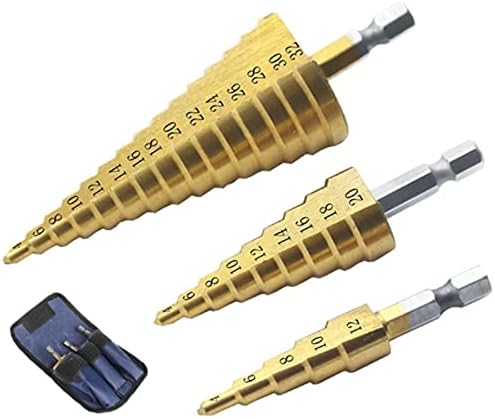 XMeifeits Etapa Drill 3 Peças/Etapa Baixa de etapa Bit 4-32mm 4-20mm 4-12mm HSS T-Itanium Ferramentas de potência