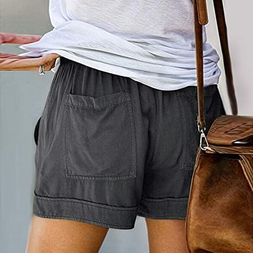 Shorts casuais de verão feminino Faixa solta plus size tamanho confortável Casual Casual Casual Colo