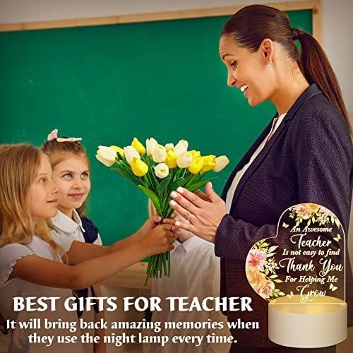 Presentes de professores para mulheres agradecimento presentes para apreciação de professores acrílico Night Light Gifts Presentes