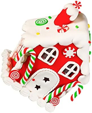 IPETBOOM 1PC Gingerbread House, Luminous Gingerbread Ornaments Gingerbread House Decoração de Natal Vila Casas de