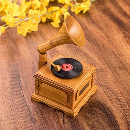 Caixa de música hgvvnm- Caixa criativa da caixa de música de madeira