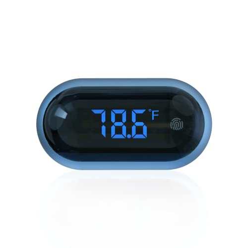 Termômetro de aquário digital, termômetro de tanque de peixes com desapsificação de LED, alta precisão para ± 0,9 °