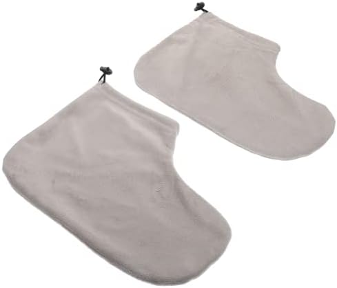 Beaupretty 3 pares wamer luvas de pano térmico Terry beleza envolve as botas de algodão quente kit de máquina de ferramentas de tampas hidratantes para bolsas de aquecimento para o pé de liners isolados de salão