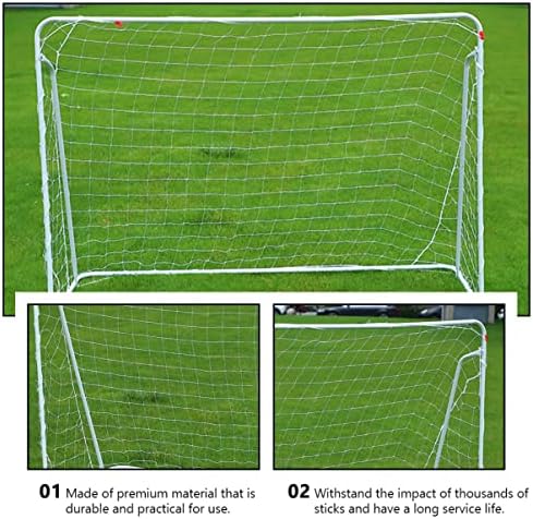 Toyandona 2pcs Nettando treinamento de poliéster para lacrosse futebol portátil e redes práticas polipropileno Multi-substituição