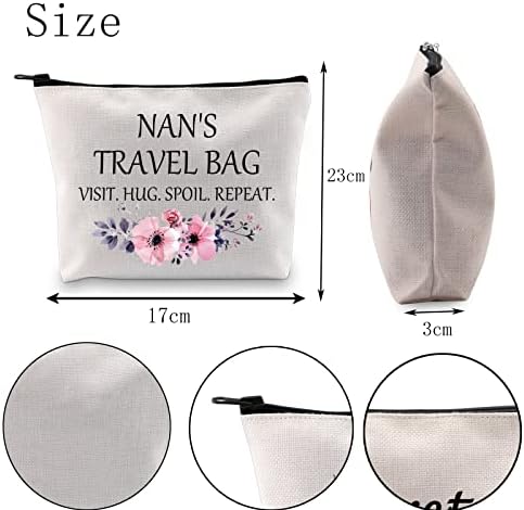 Pofull Nan Bag para Nan Presente Para o Dia das Mães Nan Saco de Viagem Visita Abraço Despojar Repita Viagem Cosmética Bolsa Nan