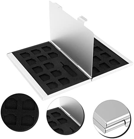 CABILOCK 2PCS Alumínio de alumínio Case de armazenamento de caixa de proteção Caixa protetora CLIP DE CLIPE DE FERRAMENTO DE EVA Storage