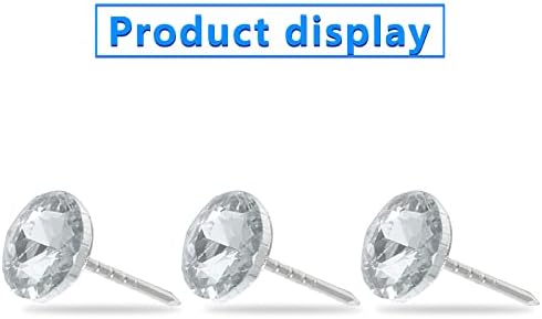 Bokwin 25pcs 16mm Costure botões de cristal de diamante, unhas de estofamento de cristal transparentes preços de cristal com móveis de cristal