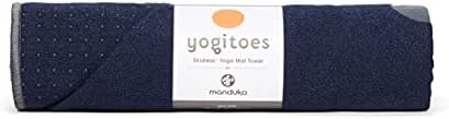 Yogitoes Yoga Mat Toalha - Toalha de microfibra absorvente, não deslizante e de secagem rápida com tecnologia sem derrapagem para ioga quente, pilates, praia e fitness geral