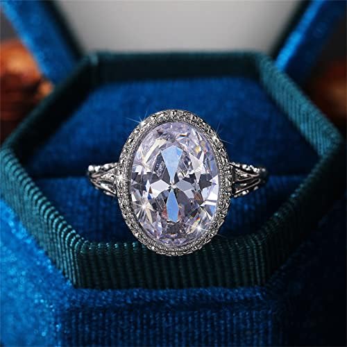 Anéis de jóias para adolescentes anel branco anel de pedra presente de noivado de casamento jóias mulheres anéis