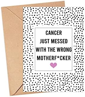 Cartão de câncer Walzzoo - Pacote de cuidados com câncer Presente de câncer para ele para seu câncer Foda Get Well Get Well Care Pacote