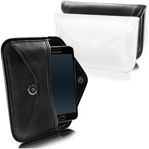 Caixa de ondas de caixa compatível com Samsung Galaxy J7+ - Bolsa mensageira de couro de elite, design de envelope de capa de