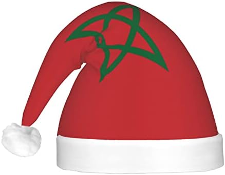 Chapéu de Natal da bandeira marroquina Homadeiro de férias Capéu de elfo unissex para chapéus de festa de férias