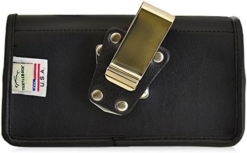 Caixa da correia de tartaruga compatível com a bolsa de couro de coldre preto ativo do Samsung Galaxy S5 com o clipe