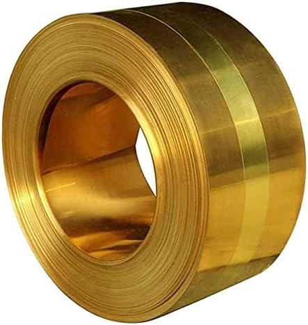 Placa Brass Placa de cobre Metal Metal Brass Cu Metal Plate Folha folhas de cobre viáveis ​​para artesanato, reparos 0. 1mmx50mmx1m