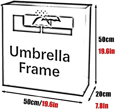 Lxdzxy guarda -chuva, guarda -chuva Hollowout, armazenando 12 guarda -chuvas, usados ​​para negócios de hotéis em casa, A, 50x20x50cm