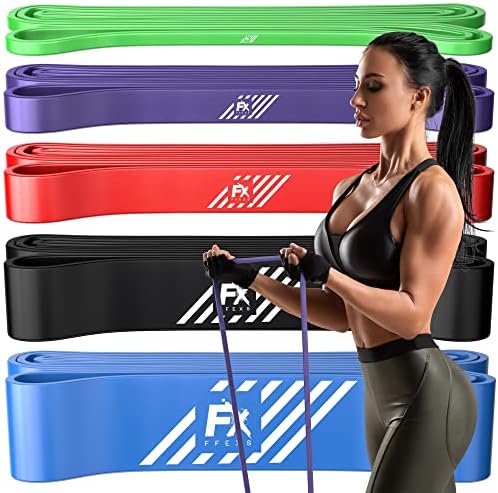 FX FFEXS / Pull Up Assistand Bands Set - Pull Up Resistance Bands for Men & Women - Elastic Pull Up Bands para trabalhar e