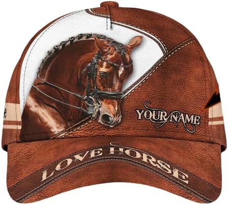 Capinho de cavalo, boné de beisebol personalizado, chapéu de cavalo personalizado, presentes para amores de cavalo, ela, ela, aniversário,