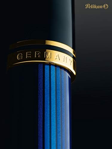 Pelikan Souverän M400 caneta -tinteiro, ponta extra fina, preto/azul, 1 cada
